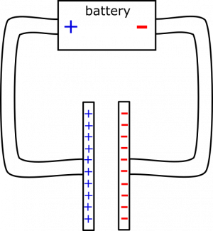 Capacitor Circuit a Long Time after Connection